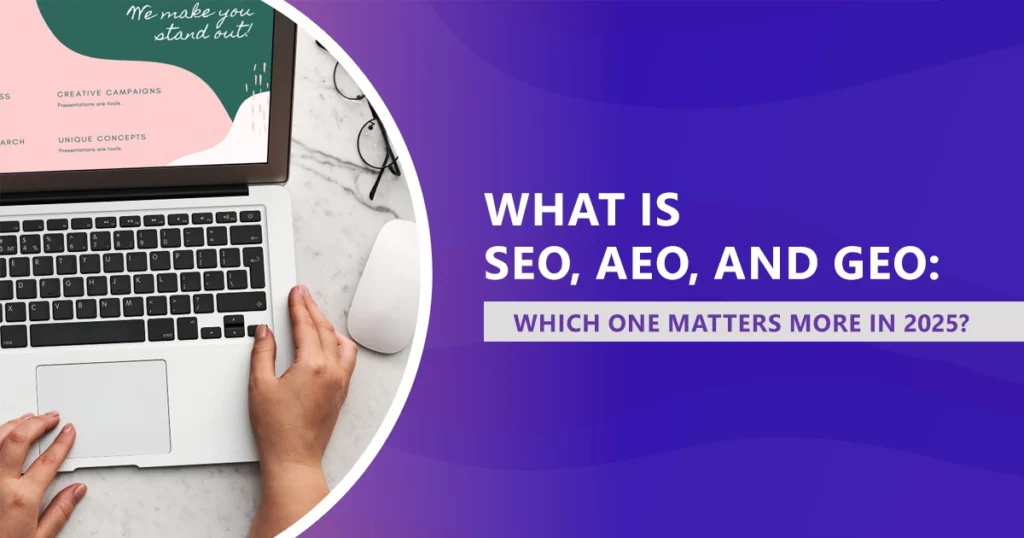 seo, aeo, geo